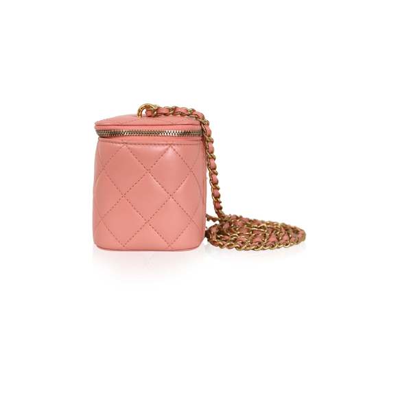 CHANEL Vanity Case Pink Leather Handbag - Picture 3 of 7